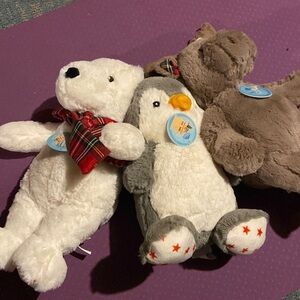 3 stuffed animals brand new with tags bundle and save